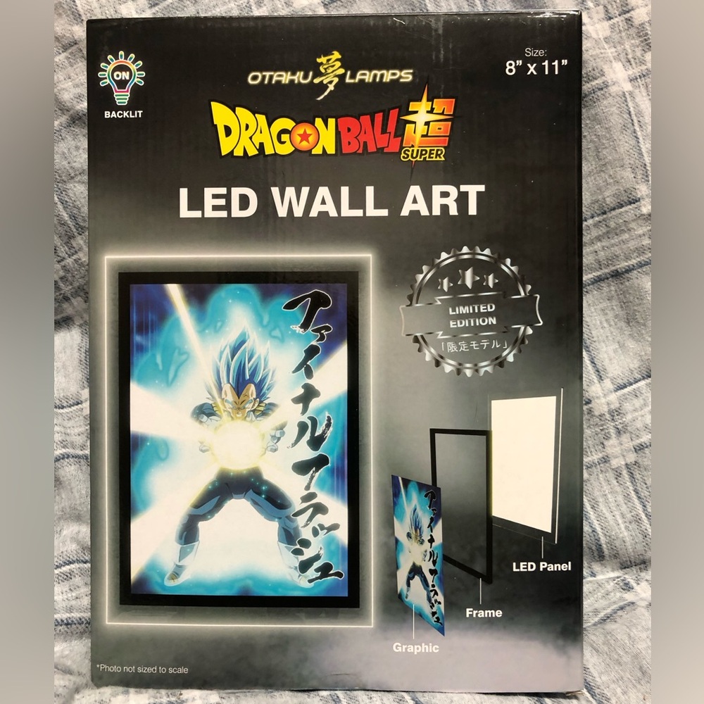 COPY - Dragon Ball Super LED Wall Art 8”x11”Limited Edition….  NIB